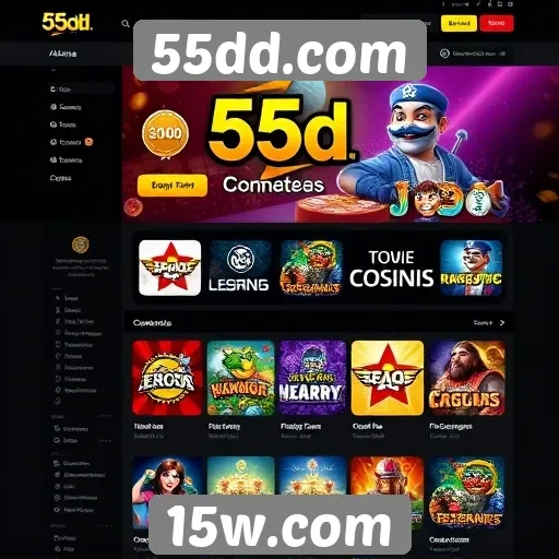 Interface do site 55dd.com é amigável e intuitiva